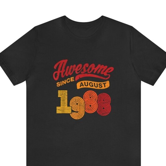 Tops - Awesome Since August 1983 Shirt, August Birthday Gift, August Birthday Shirt